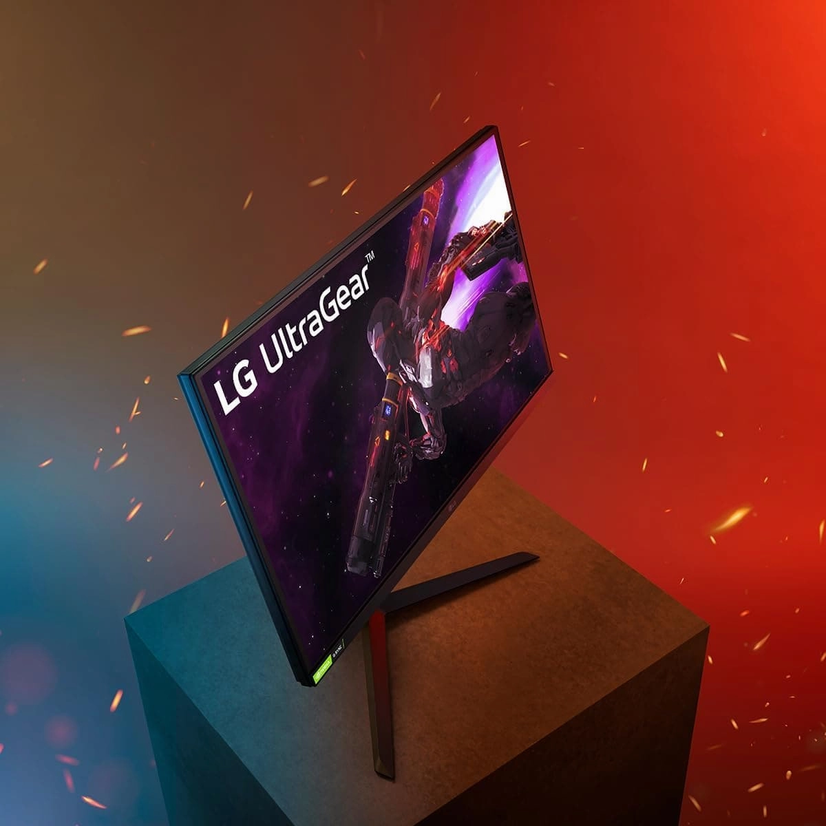 LG UltraGear 27GP850P-B 27" Gaming Monitor - 1440p, 180Hz O/C, 1ms GtG, Nano IPS, HDR 400, AMD FreeSync Premium, NVIDIA G-SYNC - Black/Red