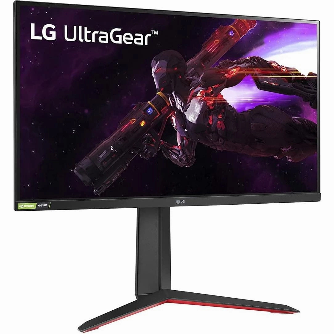 LG UltraGear 27GP850P-B 27" Gaming Monitor - 1440p, 180Hz O/C, 1ms GtG, Nano IPS, HDR 400, AMD FreeSync Premium, NVIDIA G-SYNC - Black/Red