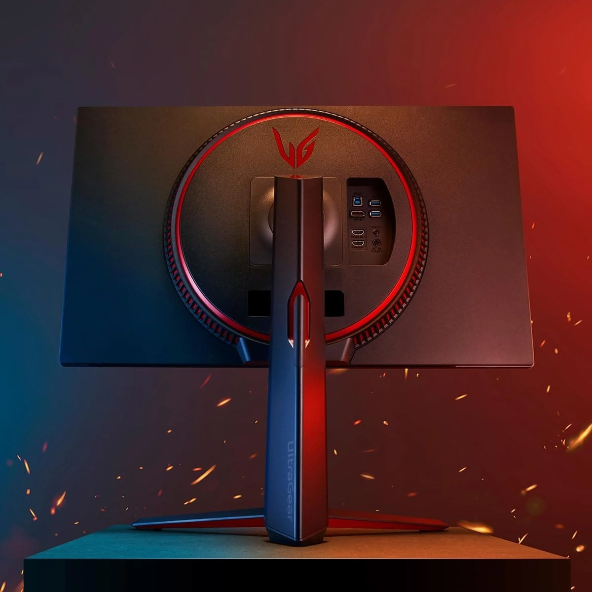 LG UltraGear 27GP850P-B 27" Gaming Monitor - 1440p, 180Hz O/C, 1ms GtG, Nano IPS, HDR 400, AMD FreeSync Premium, NVIDIA G-SYNC - Black/Red