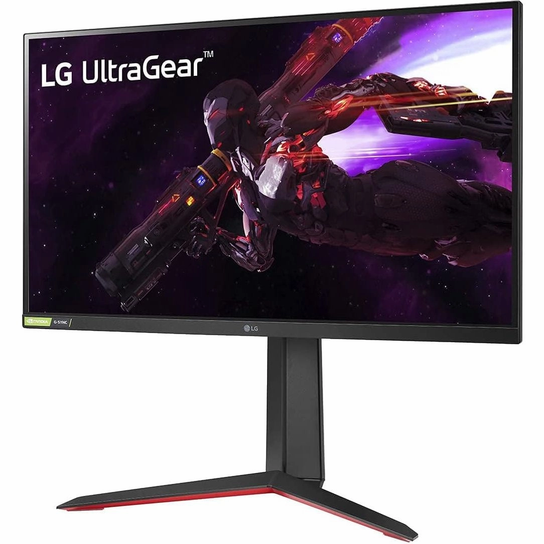 LG UltraGear 27GP850P-B 27" Gaming Monitor - 1440p, 180Hz O/C, 1ms GtG, Nano IPS, HDR 400, AMD FreeSync Premium, NVIDIA G-SYNC - Black/Red