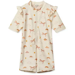 LIEWOOD Dream / Ecru Amel Printed Swim Jumpsuit