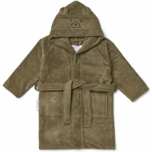Liewood Lily Bathrobe Mr Bear Khaki