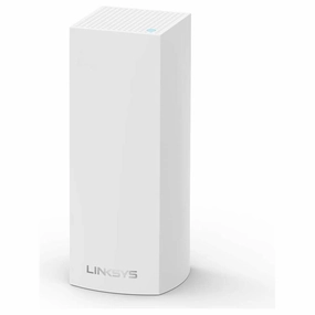 Linksys Velop WHW0301 Tri-Band Whole Home Mesh WiFi 5 System (AC2200) WiFi Router, Extender & Booster up to 2000 sq ft Coverage for 20  Devices with 2 Gigabit Ethernet Ports, MU-MIMO - 1 Pack, White computing devices, pc accessories, cheap computer onl