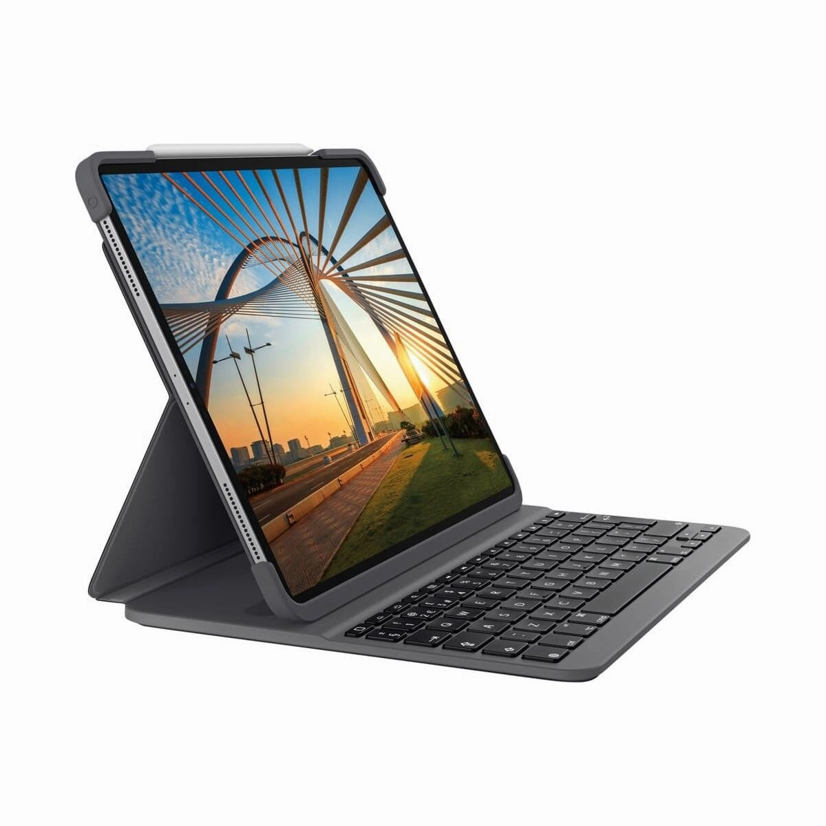 Logitech 920-009689 Slim Folio Pro Case with Bluetooth Keyboard for iPad Pro 11" - Black