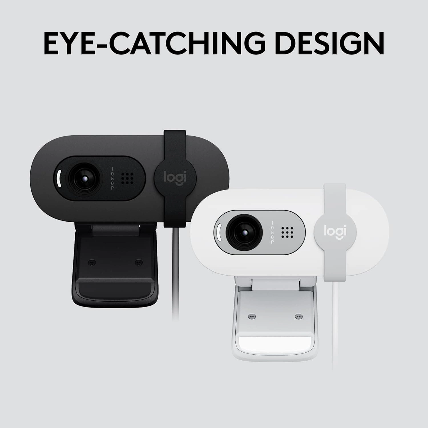 Logitech Brio 100 Full HD Webcam for Meetings and Streaming, Auto-Light Balance, Built-In Mic, Privacy Shutter, USB-A, for Microsoft Teams, Google Meet, Zoom and More - Rose