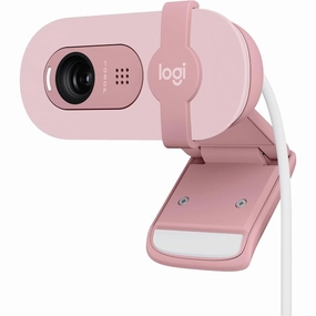 Logitech Brio 100 Full HD Webcam for Meetings and Streaming, Auto-Light Balance, Built-In Mic, Privacy Shutter, USB-A, for Microsoft Teams, Google Meet, Zoom and More - Rose camera and photography, photography gear, professional camera kits