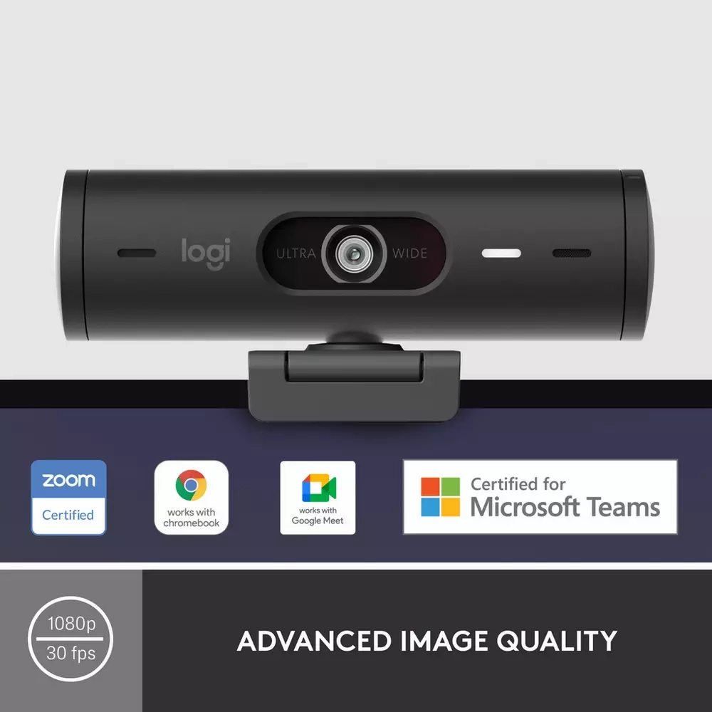 LOGITECH Brio 500 Full HD Webcam - Graphite