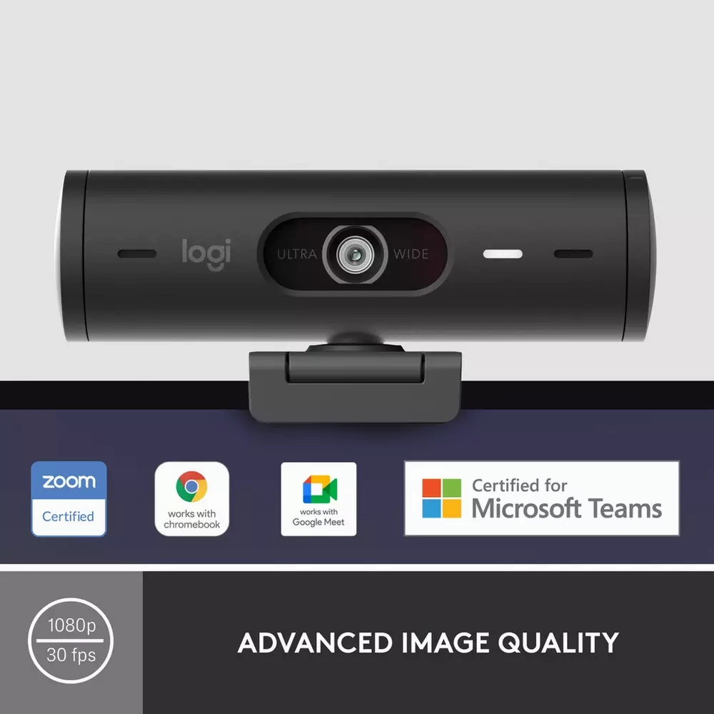 LOGITECH Brio 500 Full HD Webcam - Graphite