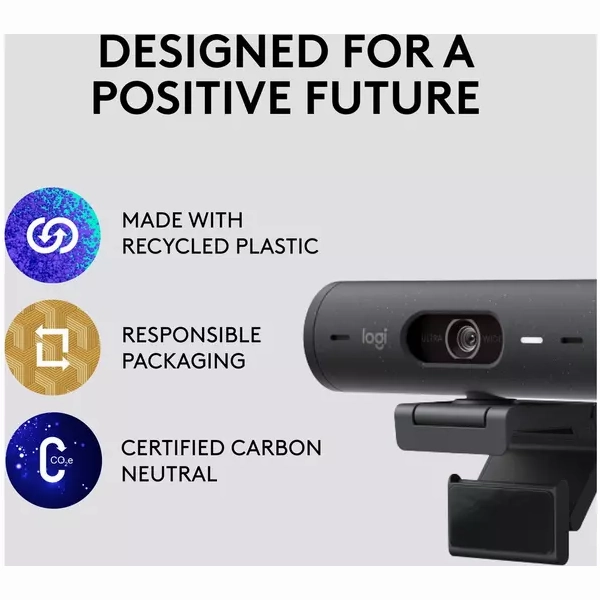 LOGITECH Brio 500 Full HD Webcam - Graphite