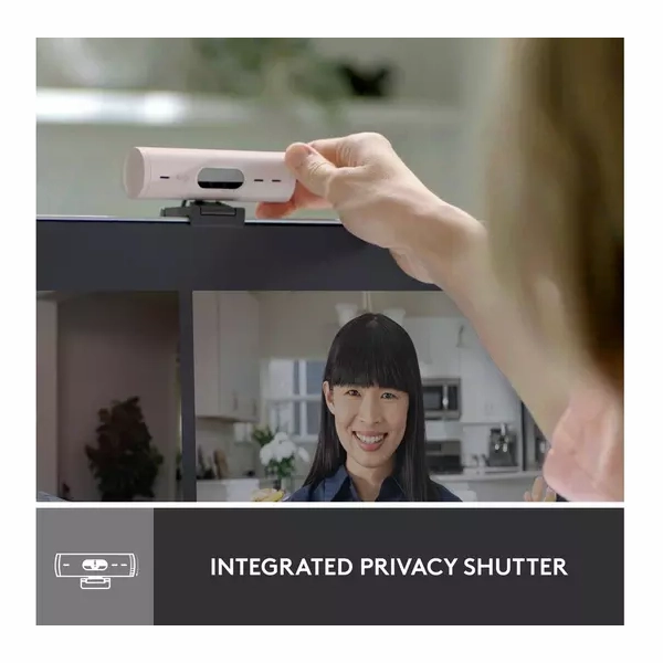 LOGITECH Brio 500 Full HD Webcam - Rose Pink