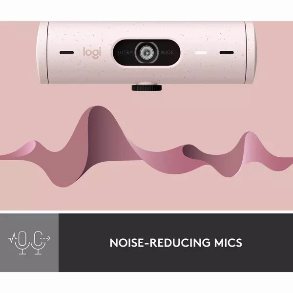 LOGITECH Brio 500 Full HD Webcam - Rose Pink