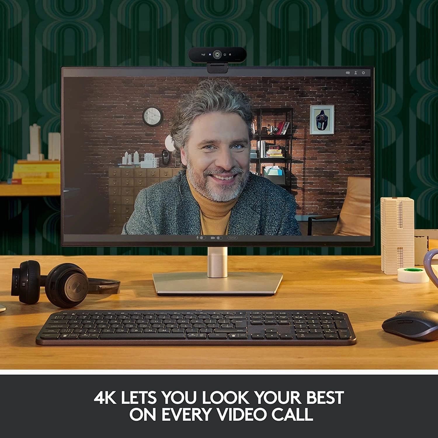 Logitech Brio Stream Webcam - Ultra 4K HD Video - Black