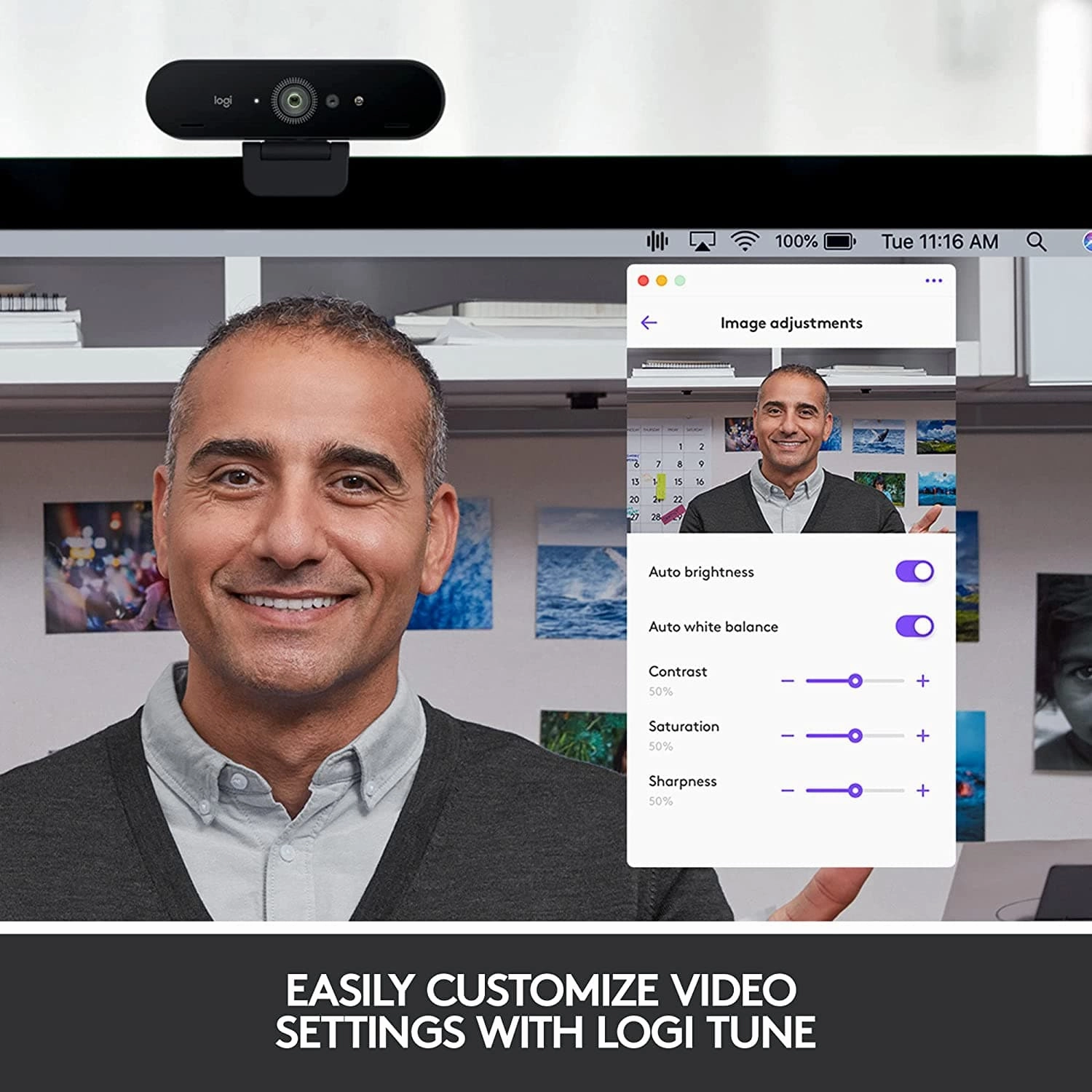 Logitech Brio Stream Webcam - Ultra 4K HD Video - Black