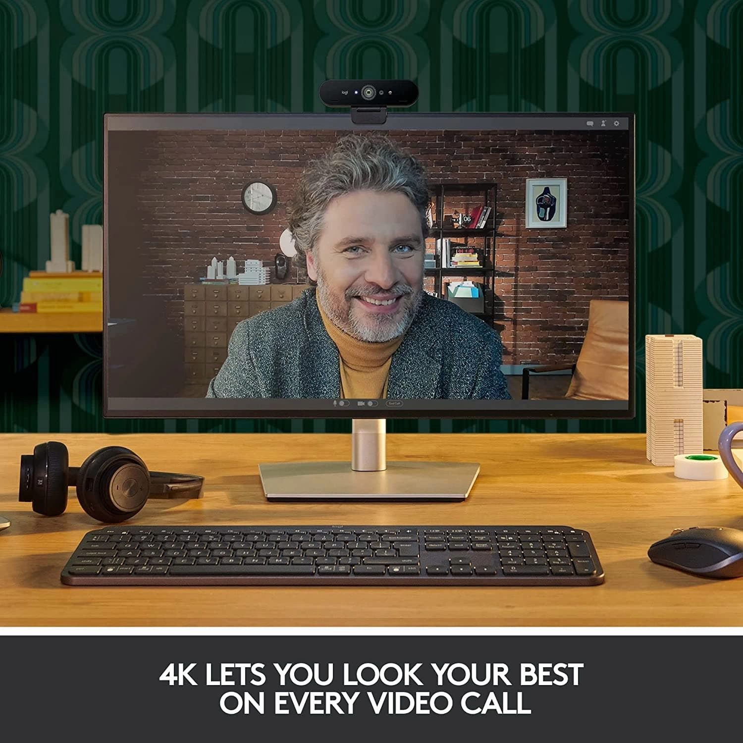 Logitech Brio Stream Webcam - Ultra 4K HD Video - Black
