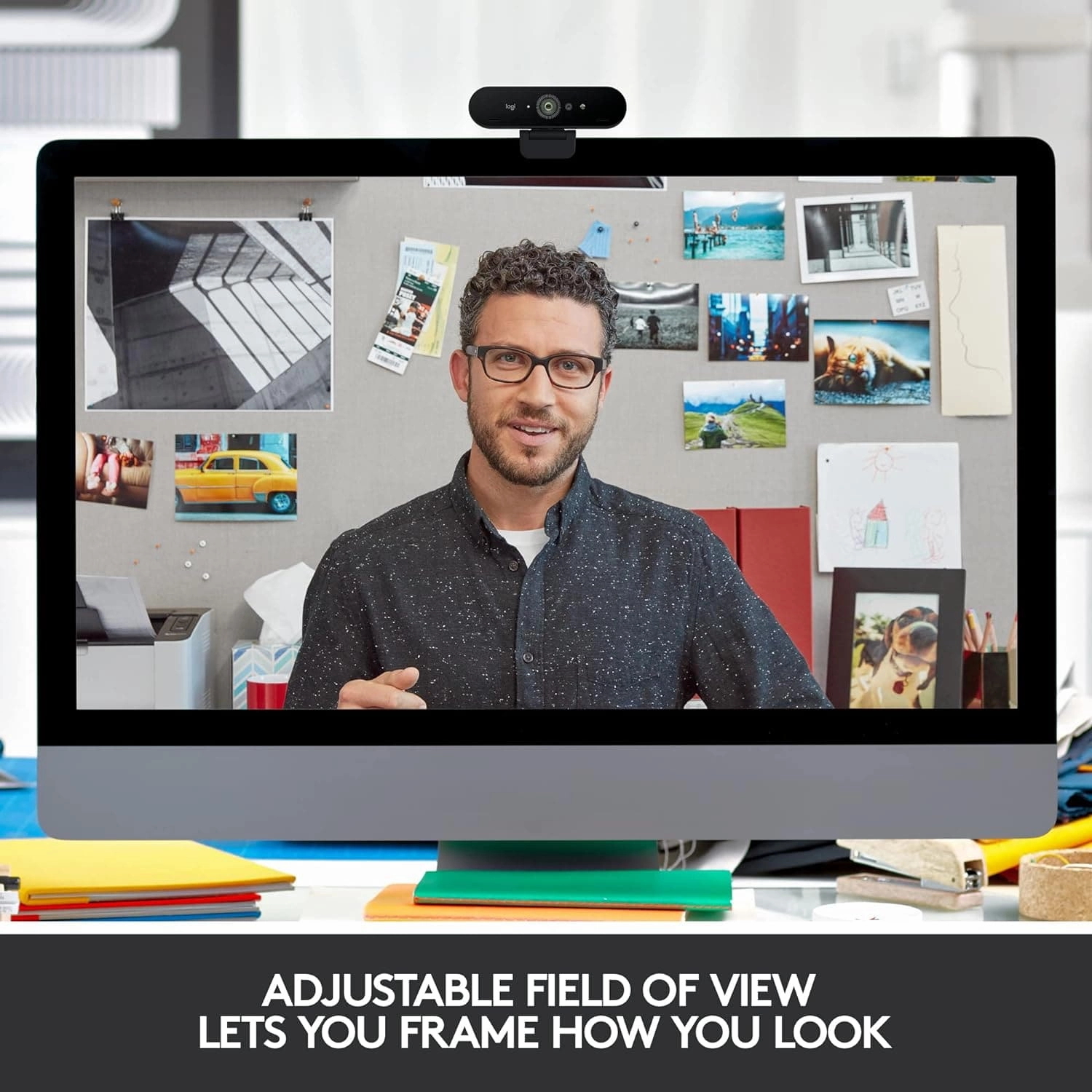 Logitech Brio Stream Webcam - Ultra 4K HD Video Calling, Noise-Cancelling Mic, HD Auto Light Correction, Wide Angle, Compatible with Microsoft Teams, Zoom, Google Meet on PC / Mac, Streaming - Black
