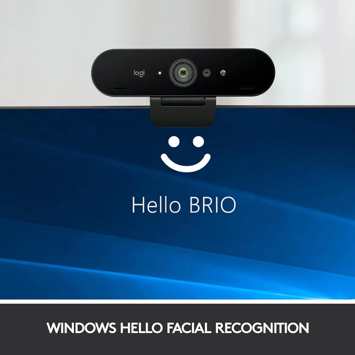 Logitech Brio Stream Webcam - Ultra 4K HD Video Calling, Noise-Cancelling Mic, HD Auto Light Correction, Wide Angle, Compatible with Microsoft Teams, Zoom, Google Meet on PC / Mac, Streaming - Black