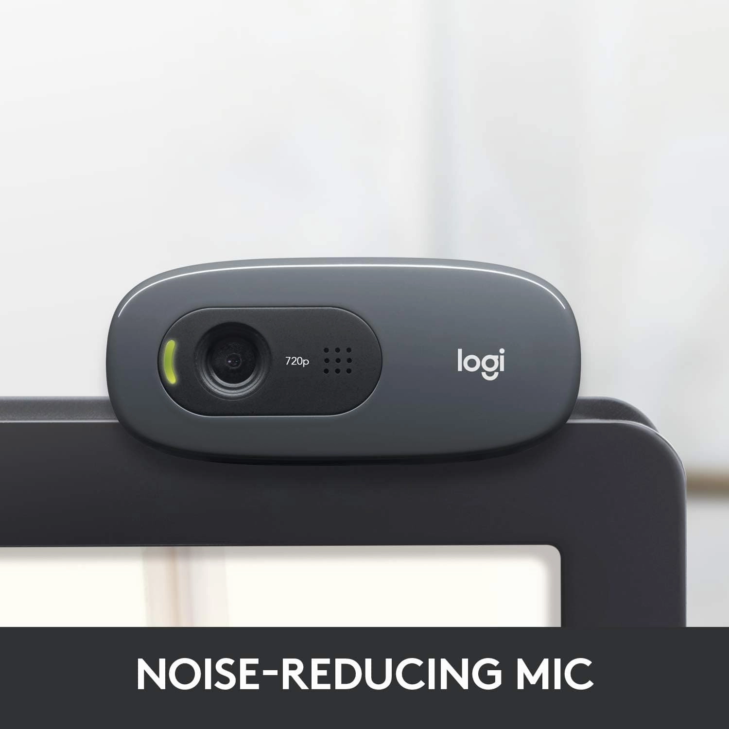 Logitech C270 HD Webcam, HD 720p/30fps, Widescreen HD Video Calling, HD Light Correction