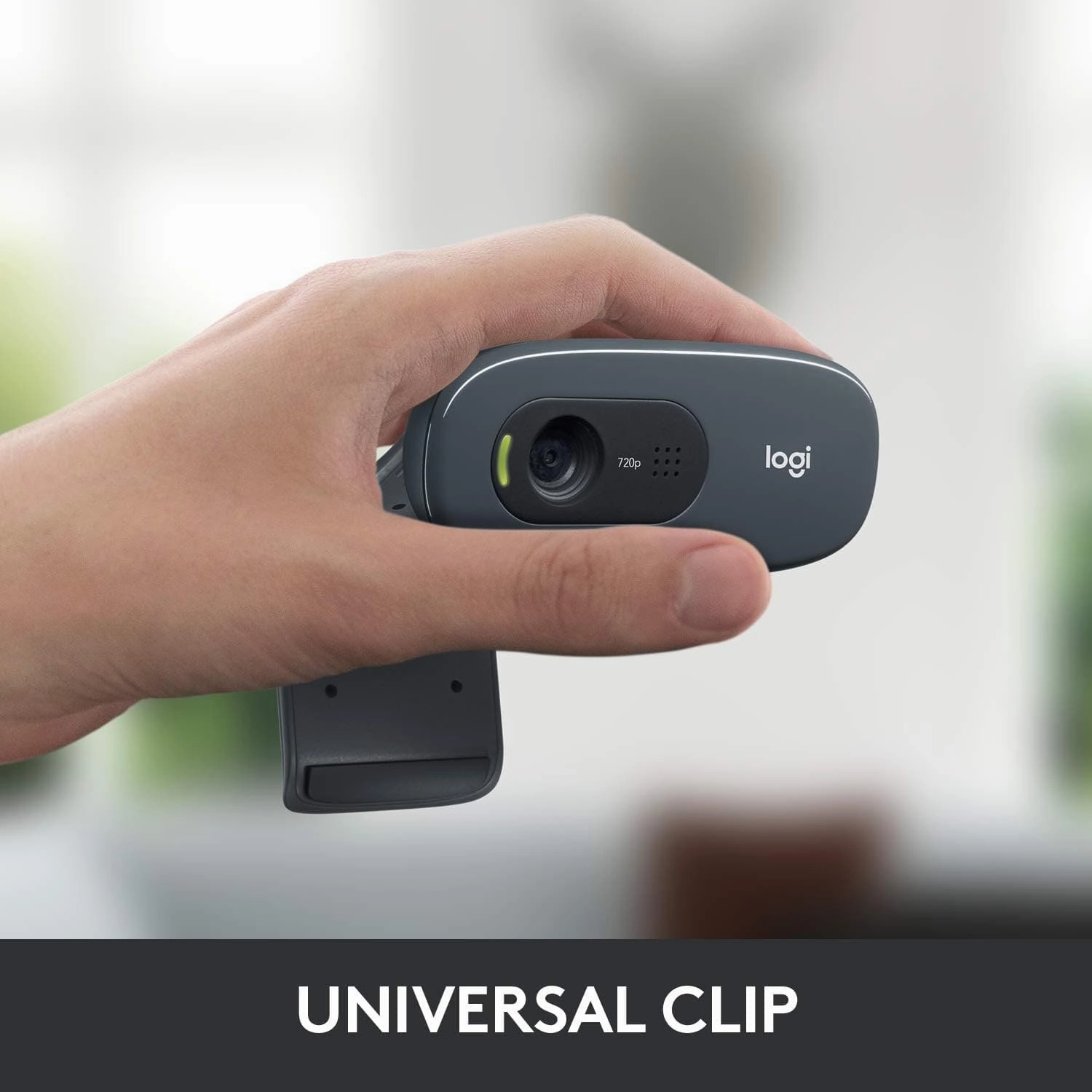 Logitech C270 HD Webcam, HD 720p/30fps, Widescreen HD Video Calling, HD Light Correction