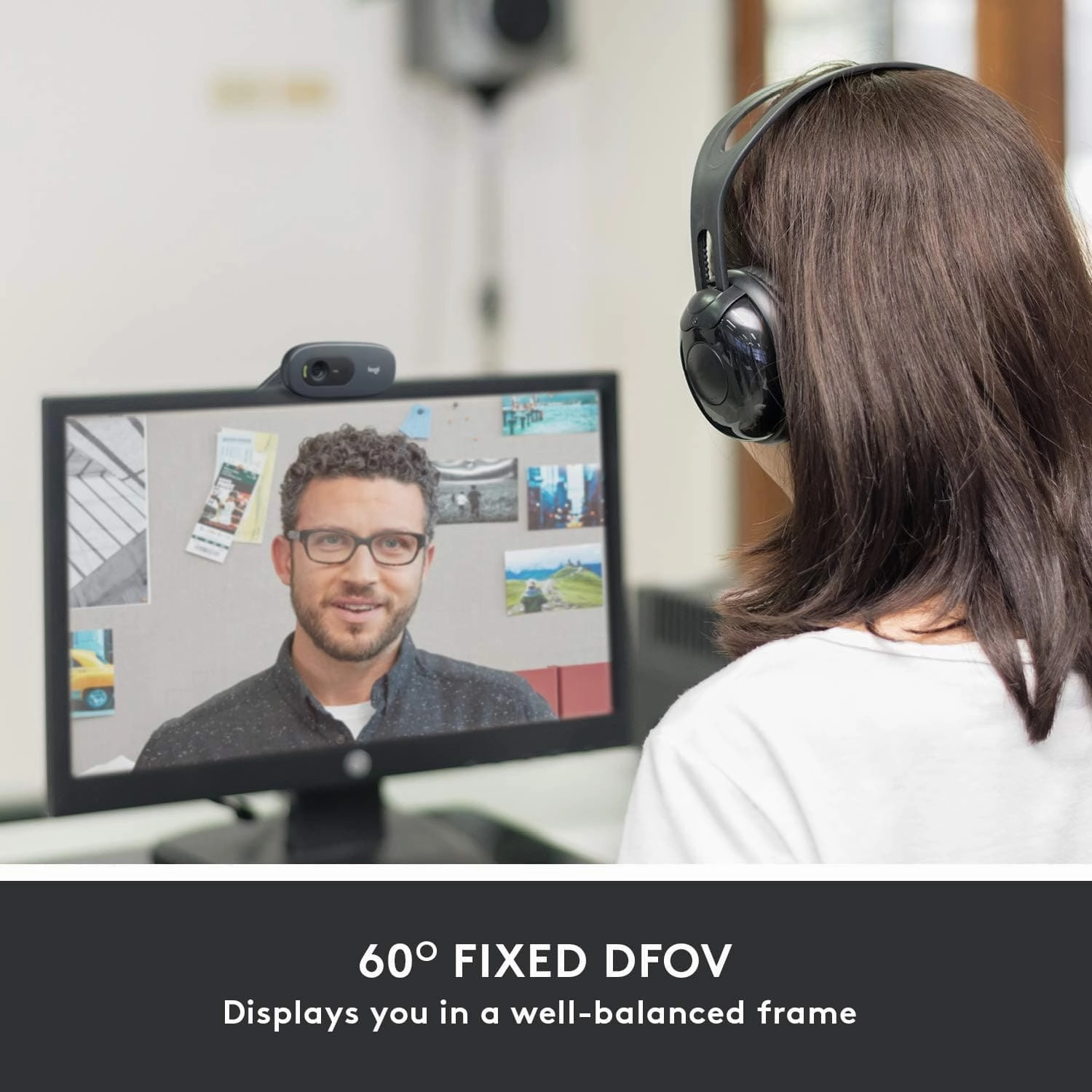Logitech C505 HD Webcam - Streaming Webcam, 720p HD External USB Camera for Desktop or Laptop with Long-Range Microphone, Compatible with PC or Mac - Grey