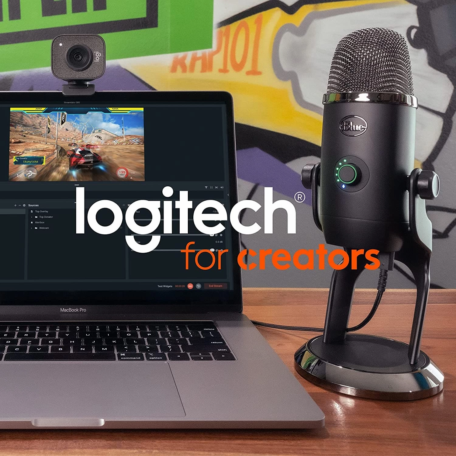 Logitech for Creators Blue Microphones Yeti x Professional USB Microphone - Black