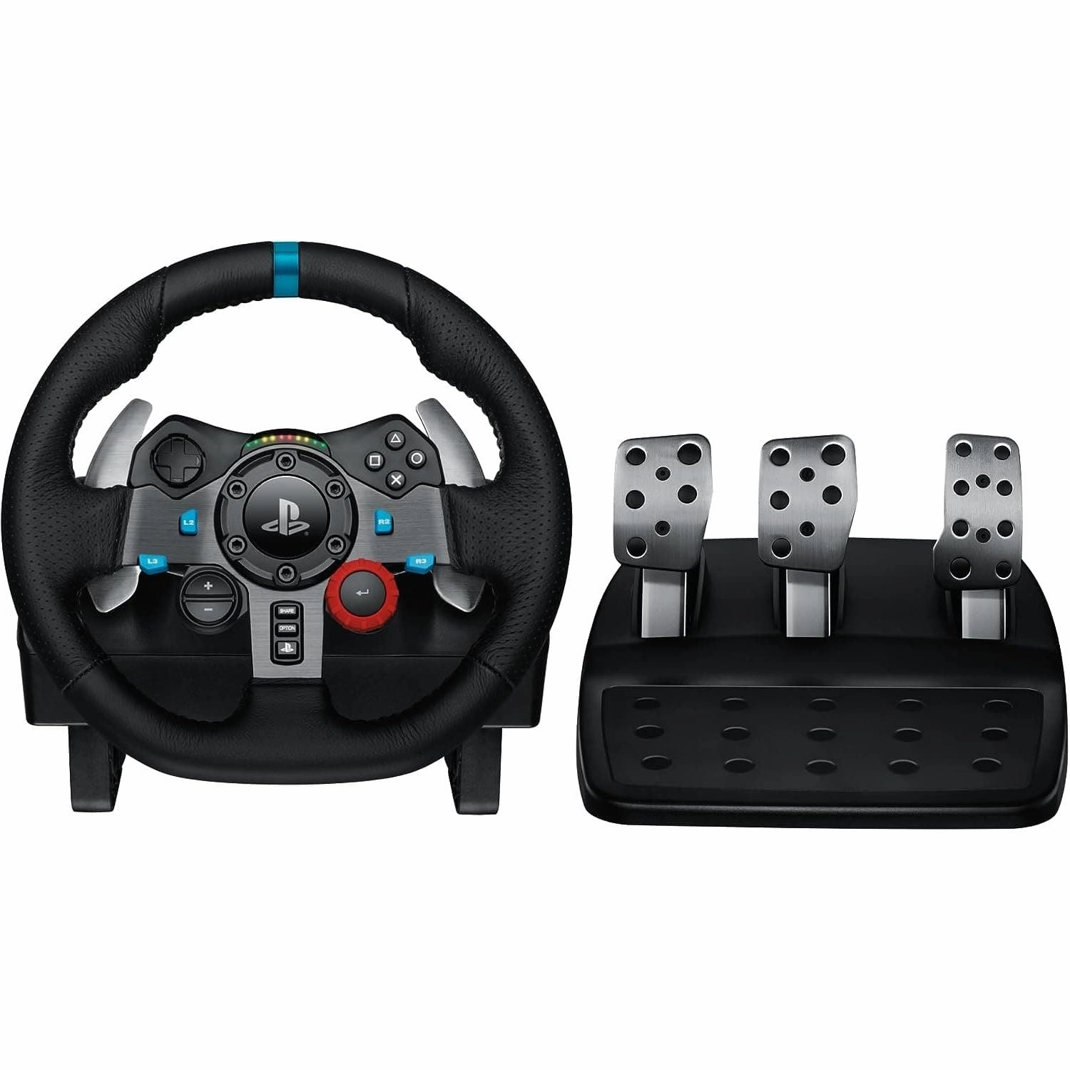 Logitech G29 Driving Force Racing Wheel & Pedals - Real Force Feedback, Paddle Shifters, Leather Cover - PS5, PS4, PC, Mac Compatible - Black smartwatches for sale, fitness tracker watch, buy smartwatch online