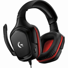 Logitech G332 Wired Gaming Headset - Black|Red earbuds and headphones, true wireless earbuds, noise cancelling earbuds