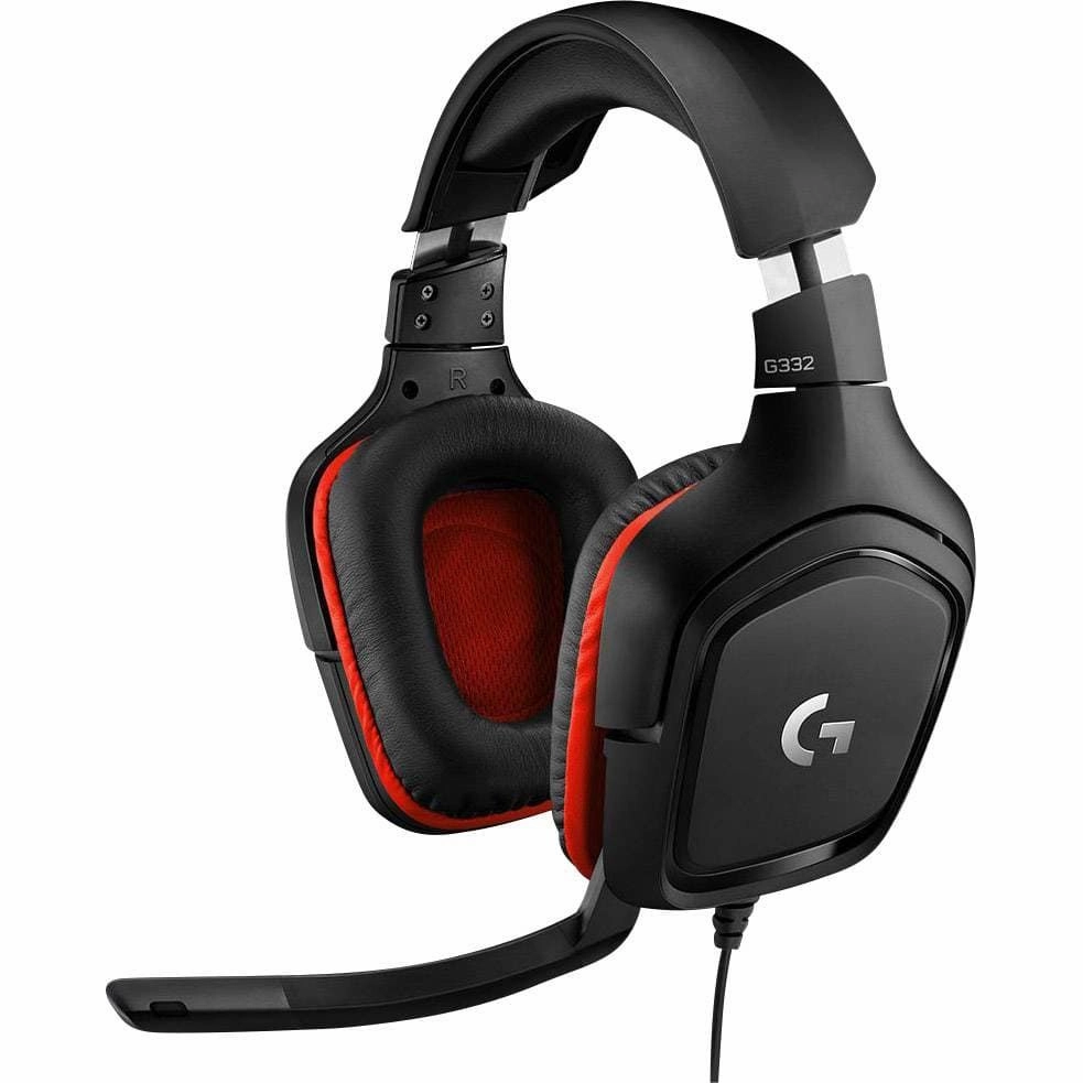 Logitech G332 Wired Gaming Headset - Black|Red