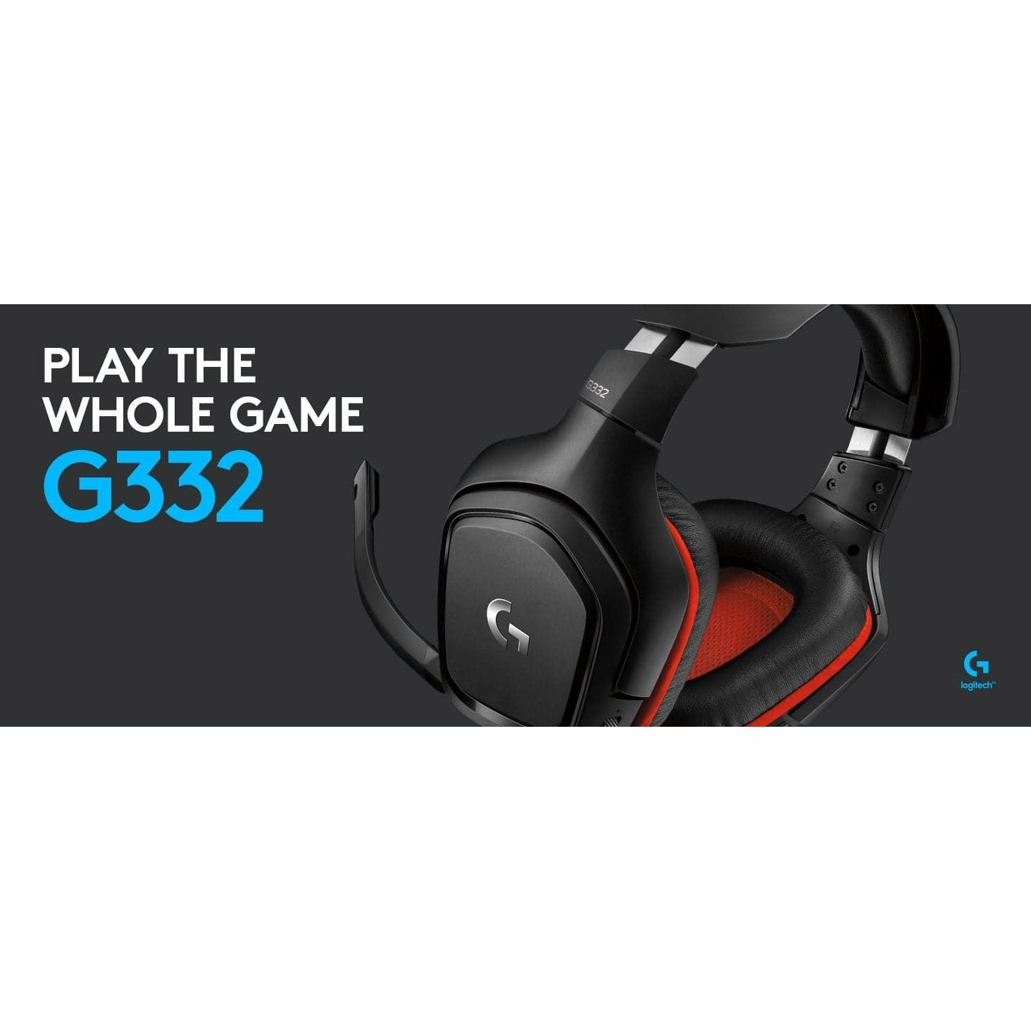 Logitech G332 Wired Gaming Headset - Black|Red
