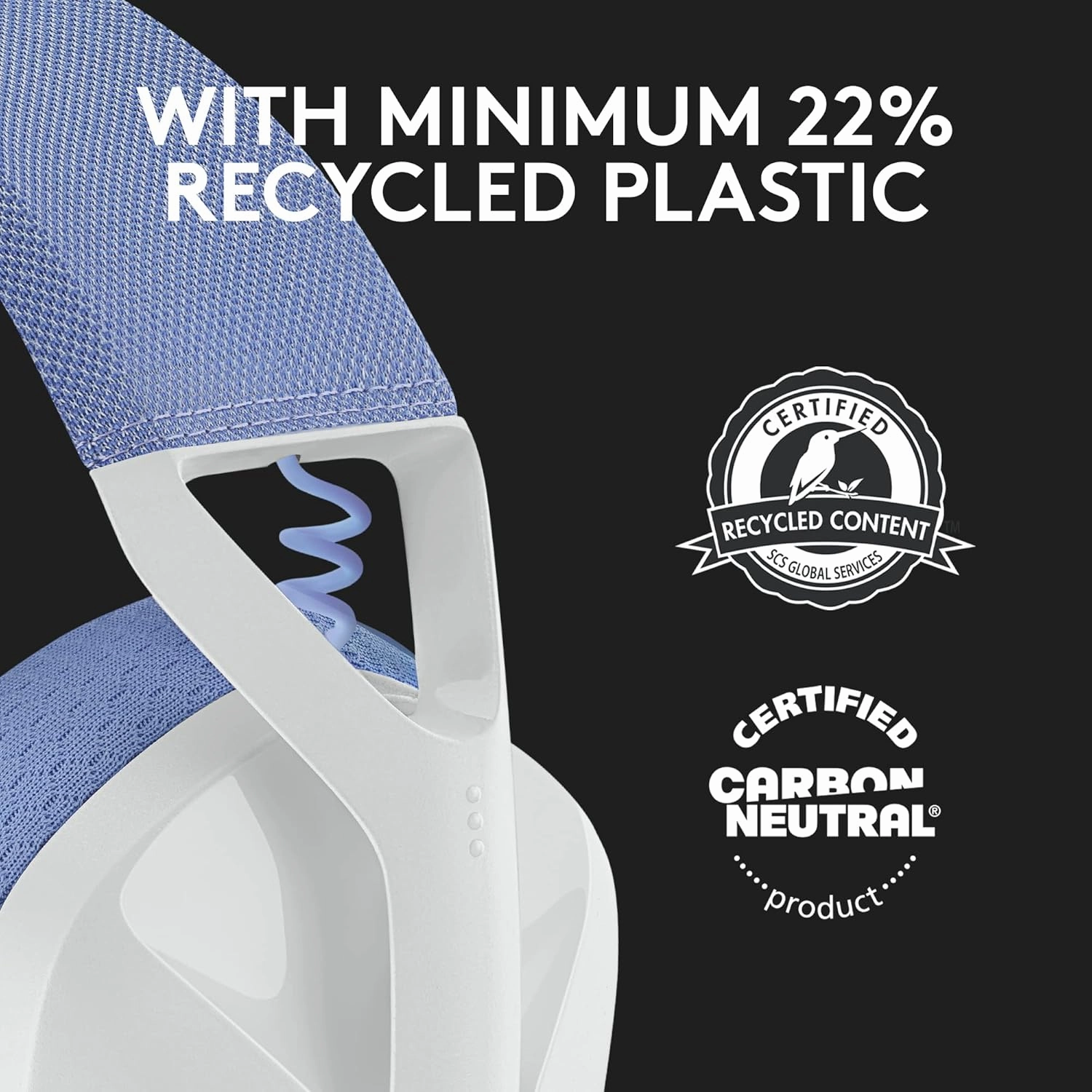 Logitech G435 LIGHTSPEED & Bluetooth Wireless Gaming Headset - Ultra Lightweight 165g over-ear headphones, built-in mics, 18h battery, compatible with Dolby Atmos, PC, PS4, PS5, Mobile - White