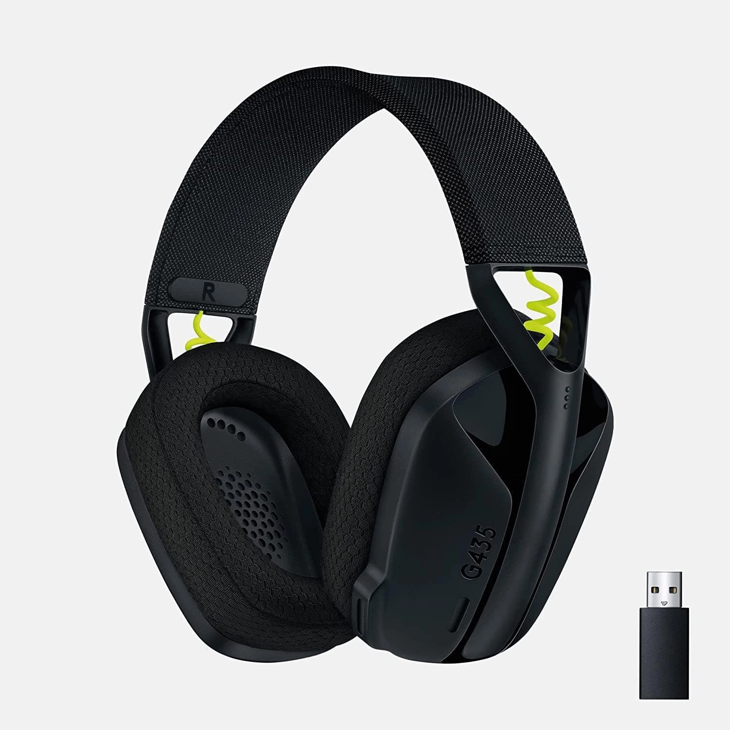 Logitech G435 LIGHTSPEED & Bluetooth Wireless Gaming Headset, Ultra-Lightweight 165g, Built-in Mics, 18h Battery, Dolby Atmos - PC, PS4, PS5, Switch - Black earbuds and headphones, true wireless earbuds, noise cancelling earbuds