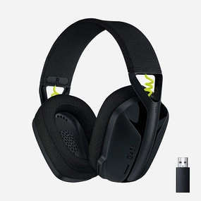 Logitech G435 LIGHTSPEED & Bluetooth Wireless Gaming Headset, Ultra-Lightweight 165g, Built-in Mics, 18h Battery, Dolby Atmos - PC, PS4, PS5, Switch - Black earbuds and headphones, true wireless earbuds, noise cancelling earbuds