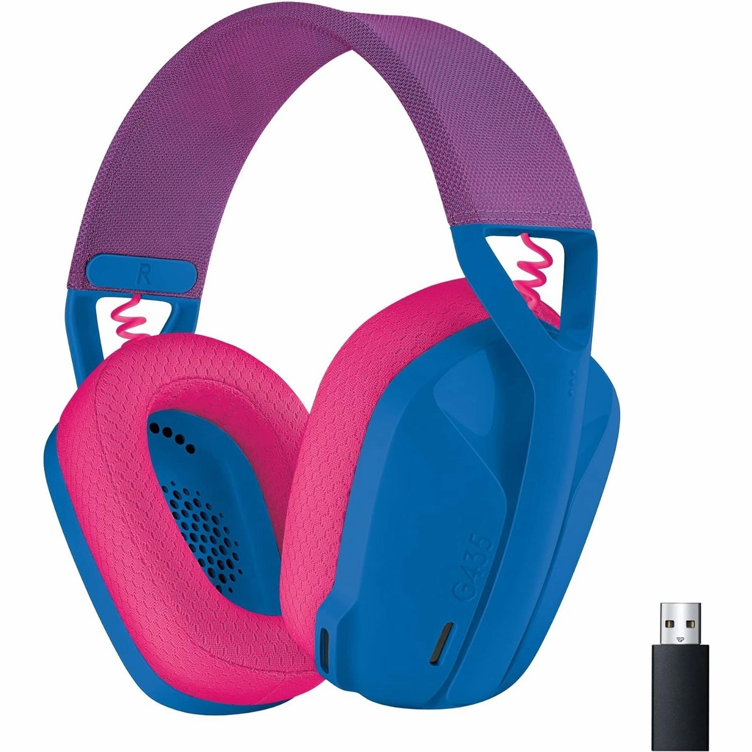 Logitech G435 Wireless Gaming Headset, Ultra-Lightweight 165g, 18h Battery, Built-in Mics, Dolby Atmos - PC, PS4, PS5, Switch earbuds and headphones, true wireless earbuds, noise cancelling earbuds
