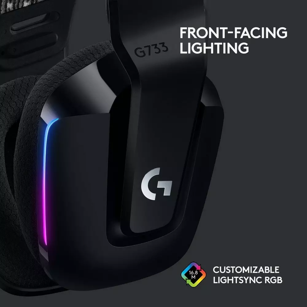 LOGITECH G733 LIGHTSPEED Wireless Gaming Headset [Black]