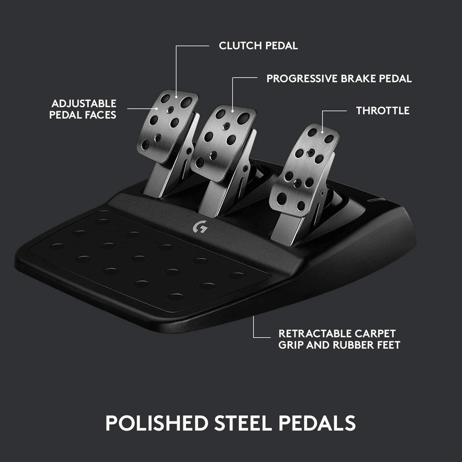 Logitech G923 Driving Force Racing Wheel   Pedals  Compatible with PS5, PS4, and PC