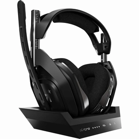 Logitech G ASTRO (4th Gen) Gaming A50 Wireless Headset   Gaming Charging Station - Black earbuds and headphones, true wireless earbuds, noise cancelling earbuds