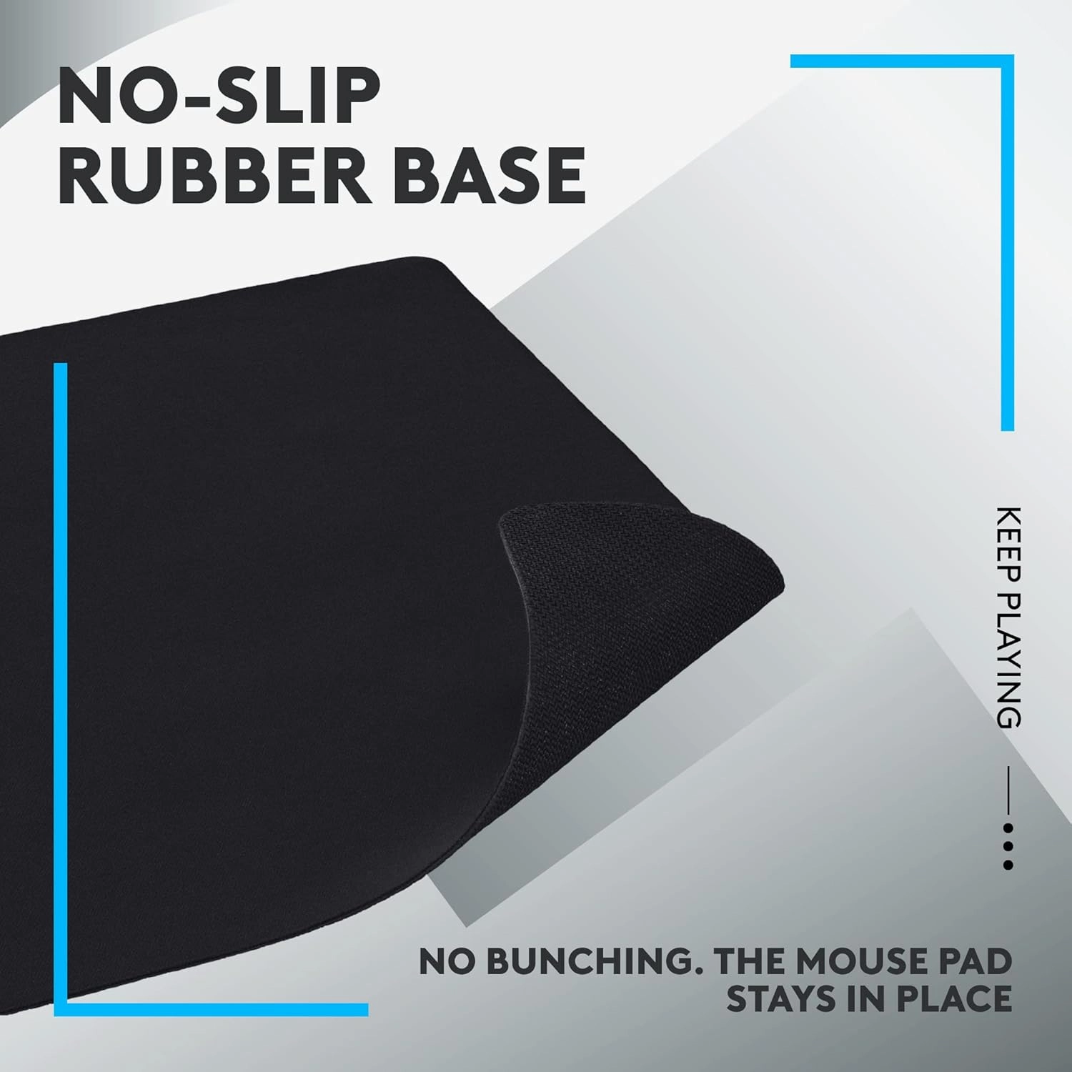 Logitech G G240 Cloth Gaming Mouse Pad C Optimized for Gaming Sensors, Moderate Surface Friction, Non-Slip Design, Mac & PC Compatible, 340x280x1mm