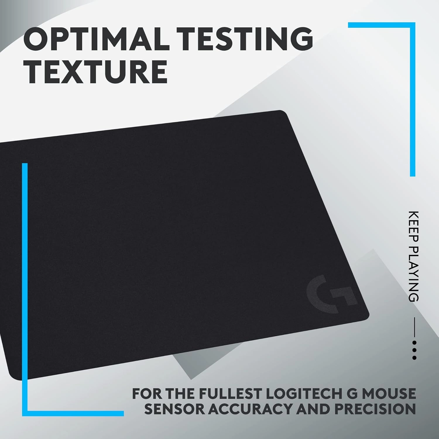 Logitech G G240 Cloth Gaming Mouse Pad C Optimized for Gaming Sensors, Moderate Surface Friction, Non-Slip Design, Mac & PC Compatible, 340x280x1mm