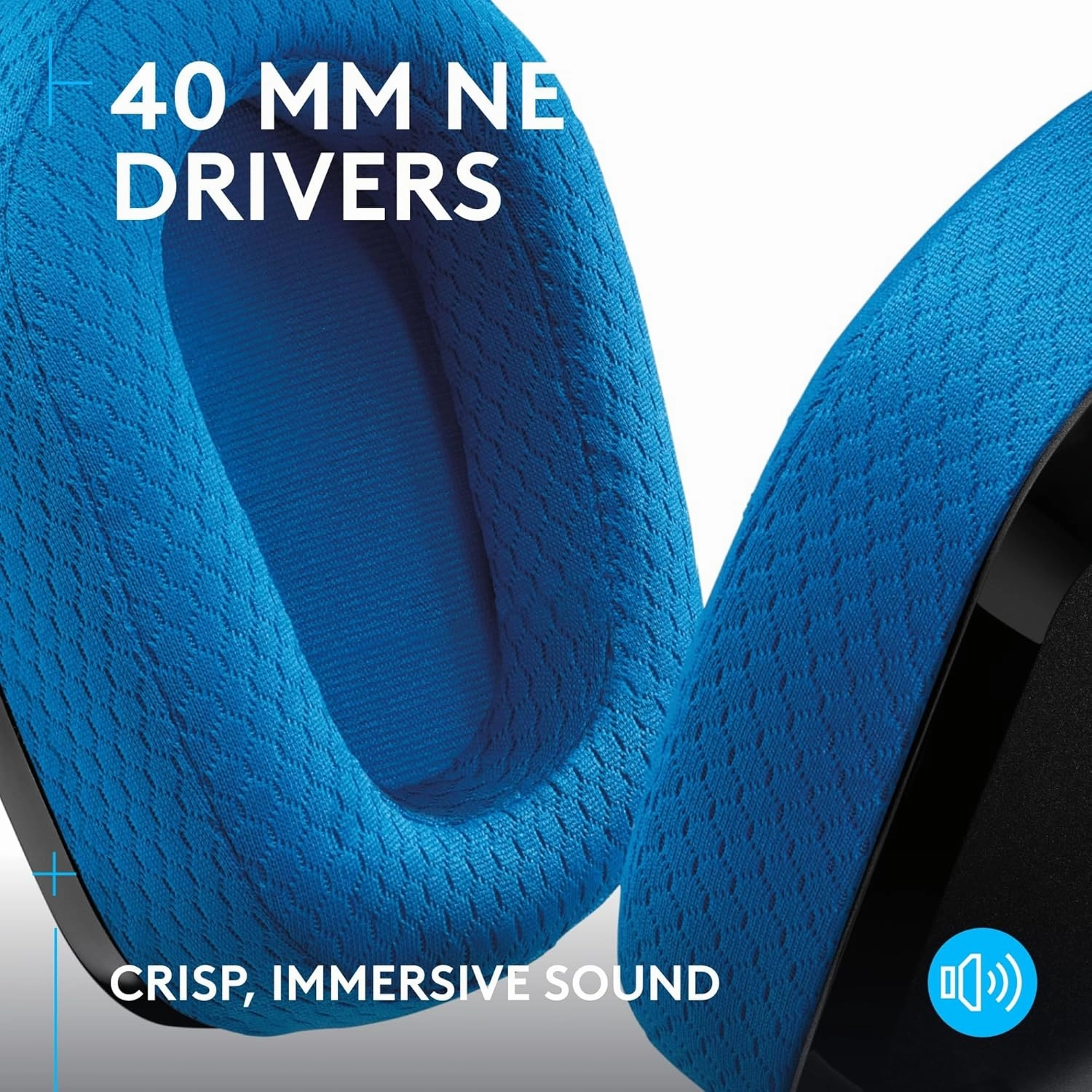 Logitech G G535 Lightspeed Wireless Gaming Headset - Black/Blue