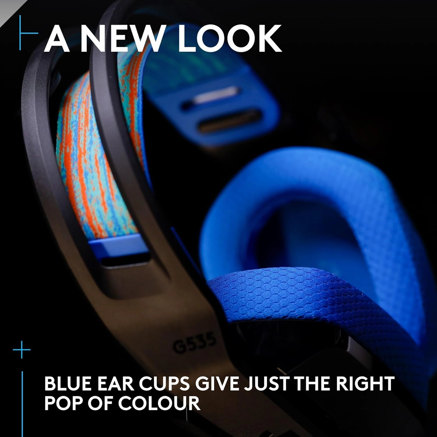 Logitech G G535 Lightspeed Wireless Gaming Headset - Black/Blue
