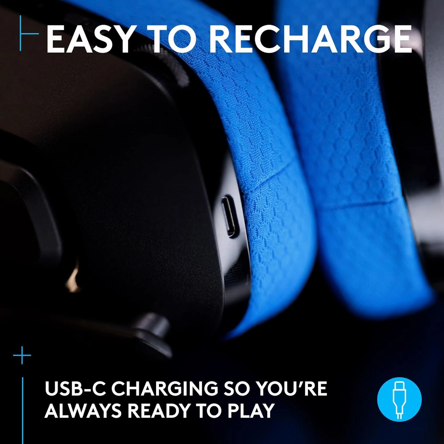 Logitech G G535 Lightspeed Wireless Gaming Headset - Black/Blue
