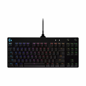 Logitech G PRO Mechanical Gaming Keyboard C Ultra Portable Tenkeyless Design, Detachable Micro USB Cable, Advanced GX Blue Clicky Switches, LIGHTSYNC RGB Backlit Keys, UK English, PC/Mac - Black desktop computers, gaming desktop pc, all in one desktop deal
