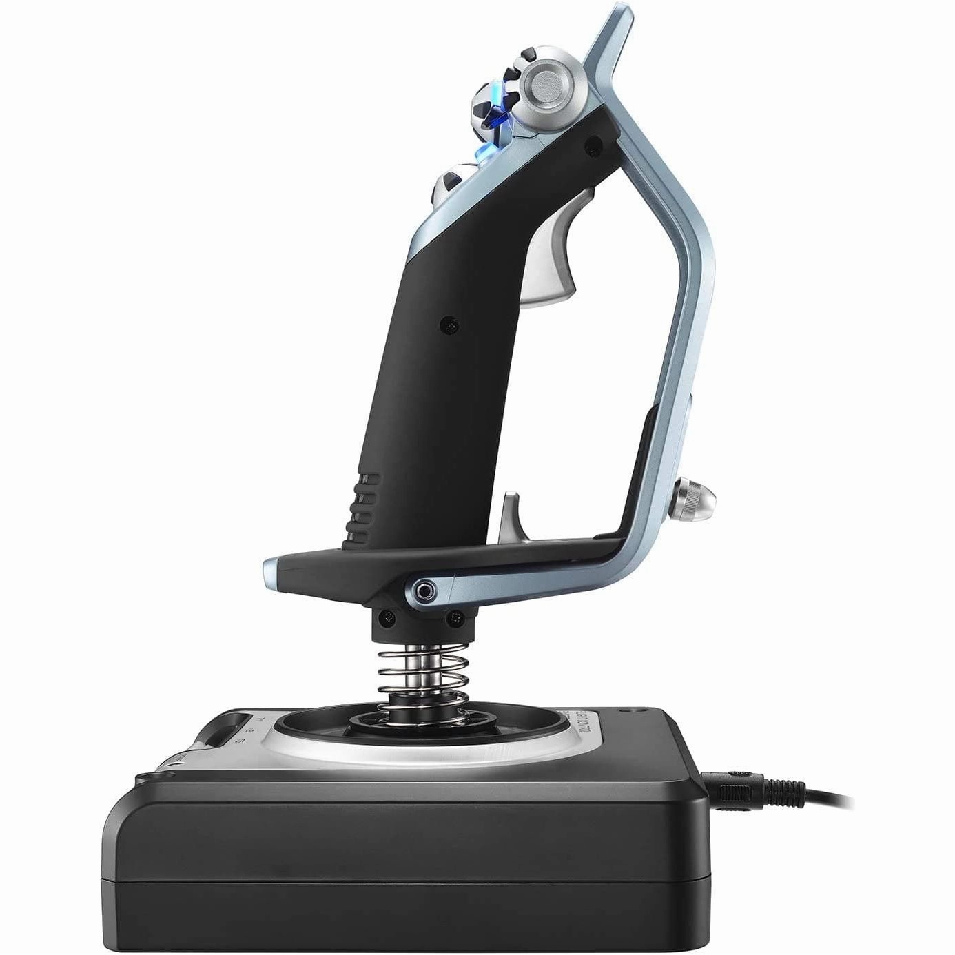 Logitech Gaming Saitek X52 Hotas Flight Control System PS28 Flight sim joystick USB PC Silver, Black