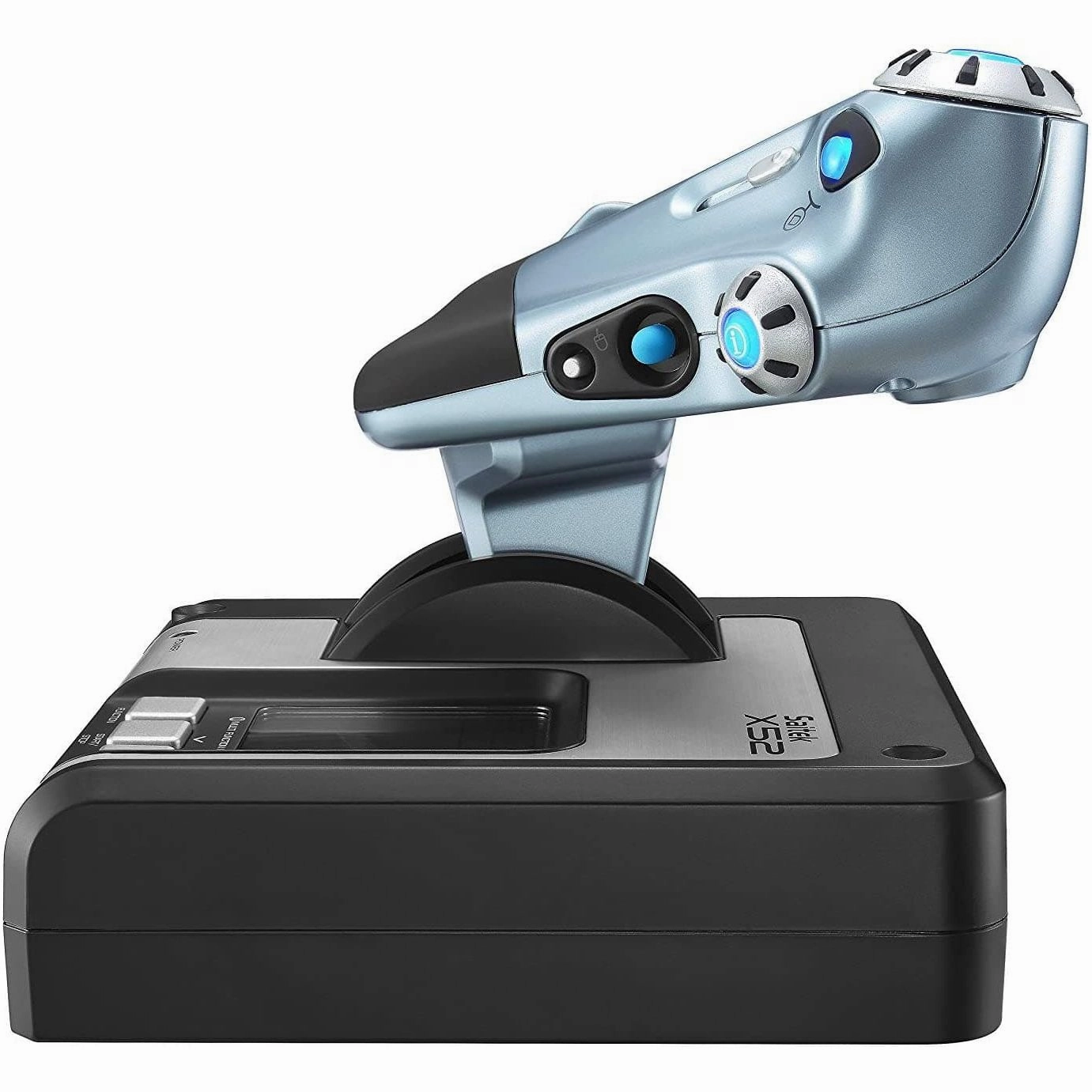 Logitech Gaming Saitek X52 Hotas Flight Control System PS28 Flight sim joystick USB PC Silver, Black