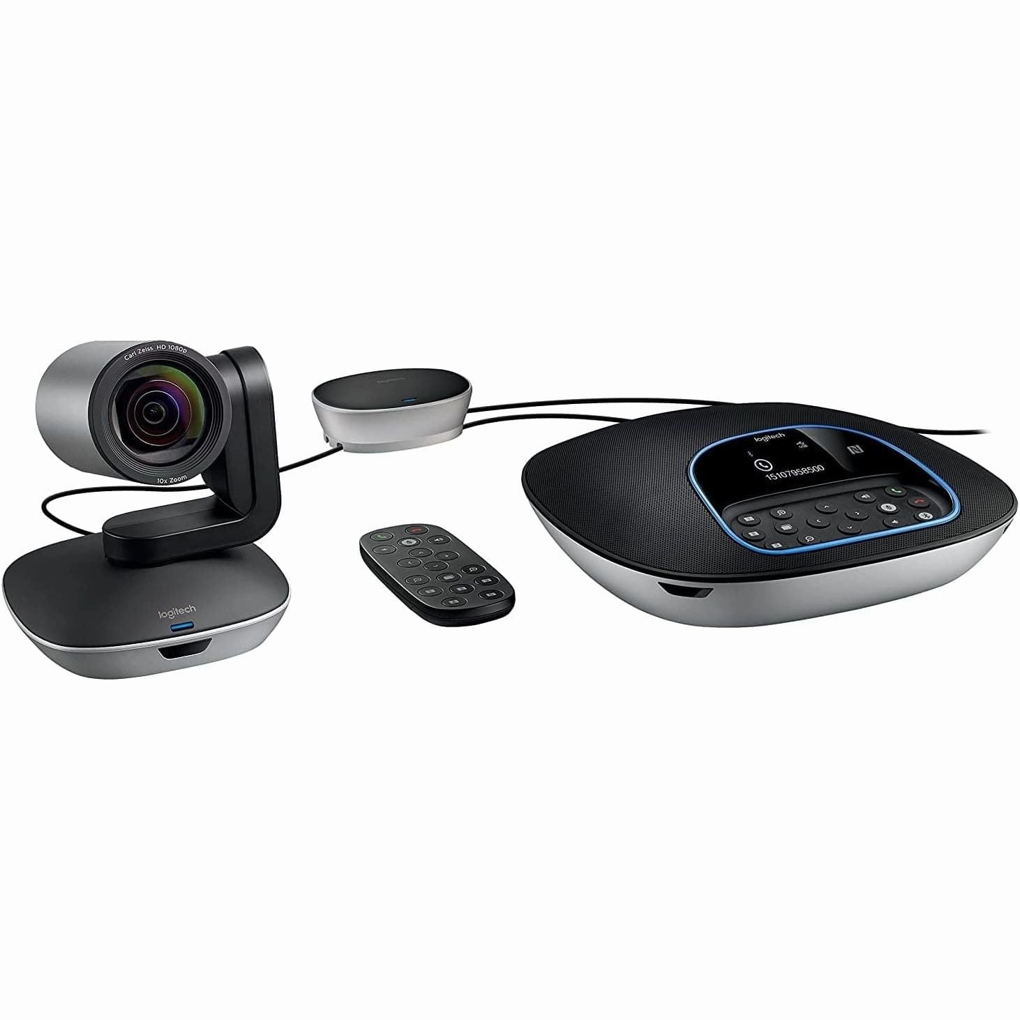 Logitech Group Video Conferencing System, Full HD 1080p - Laptop/PC/Mac - Black