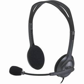 Logitech H111 Wired Headset, Stereo Headphones with Noise-Cancelling Microphone, 3.5 mm Audio Jack, PC/Mac/Laptop/Smartphone/Tablet - Black buy laptop online, cheap gaming laptop, best business laptops