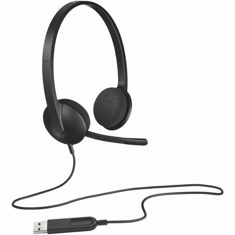 Logitech H340 USB Wired Headset with Noise-Cancelling Microphone, Stereo Sound - PC/Mac/Laptop, Black home and kitchen gadgets, smart home electronics, kitchen tech gadgets