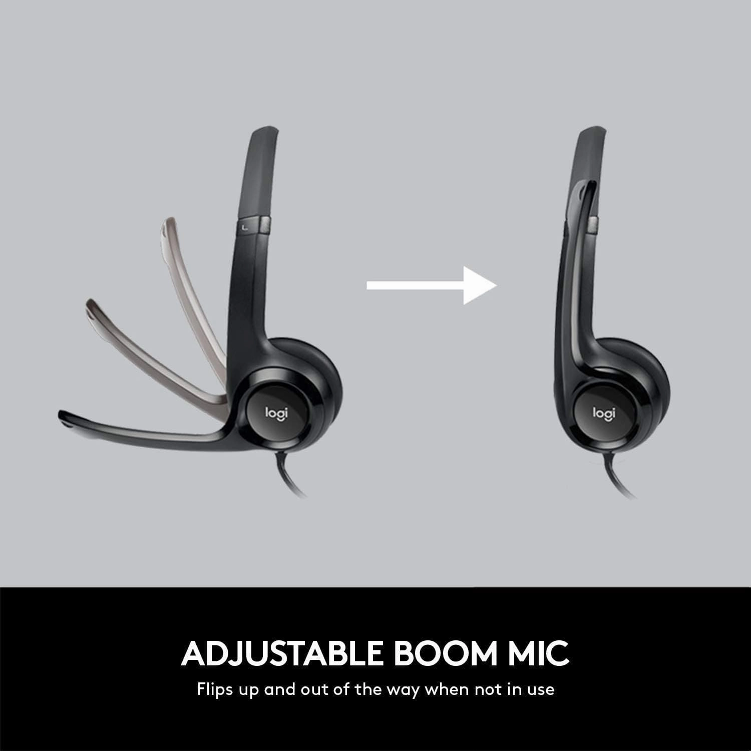 Logitech H390 USB Wired Headset - Black
