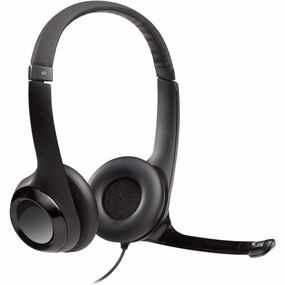 Logitech H390 USB Wired Headset - Black earbuds and headphones, true wireless earbuds, noise cancelling earbuds