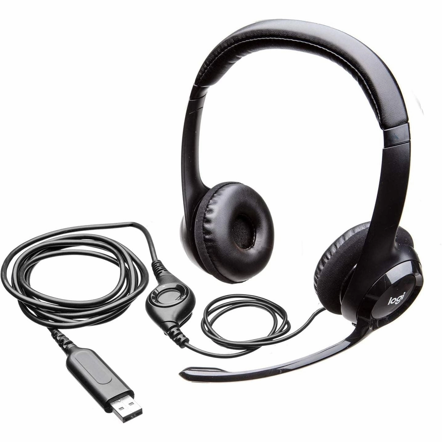 Logitech H390 USB Wired Headset - Black