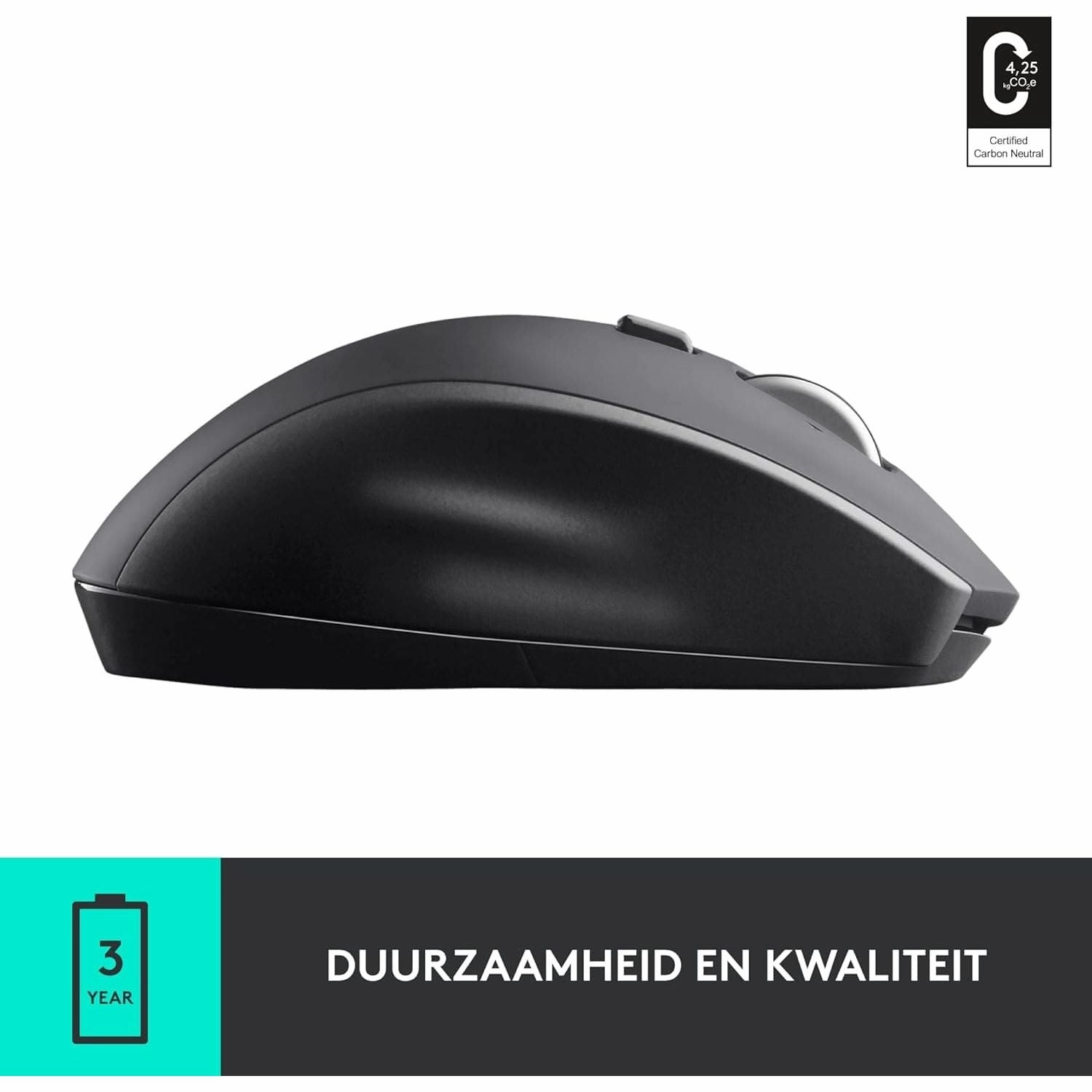 Logitech M705 Marathon Wireless Mouse, 2.4 GHz USB Unifying Receiver, 1000 DPI, 5-Programmable Buttons, 3-Year Battery, Compatible with PC, Mac, Laptop, Chromebook - Black